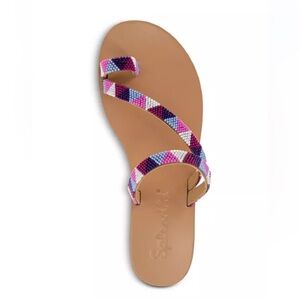 NIB Splendid Capri Beaded Sandal multi pink